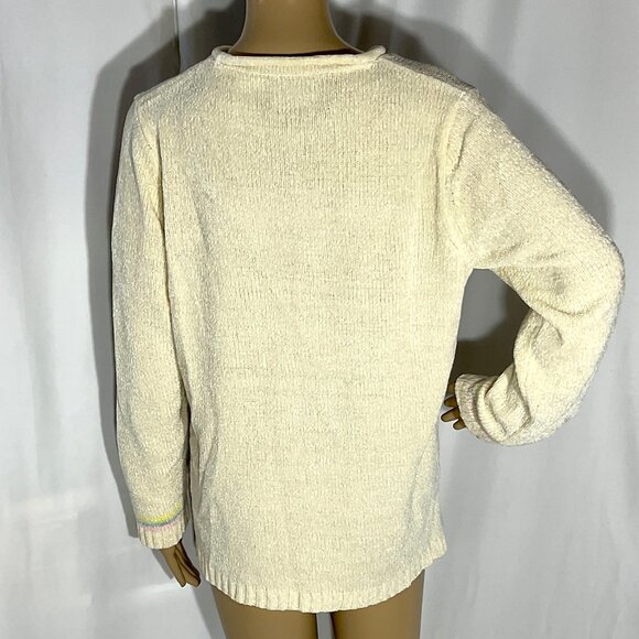 Vintage Sag Harbor Pastel Sweater Large Petite - Picture 3 of 8